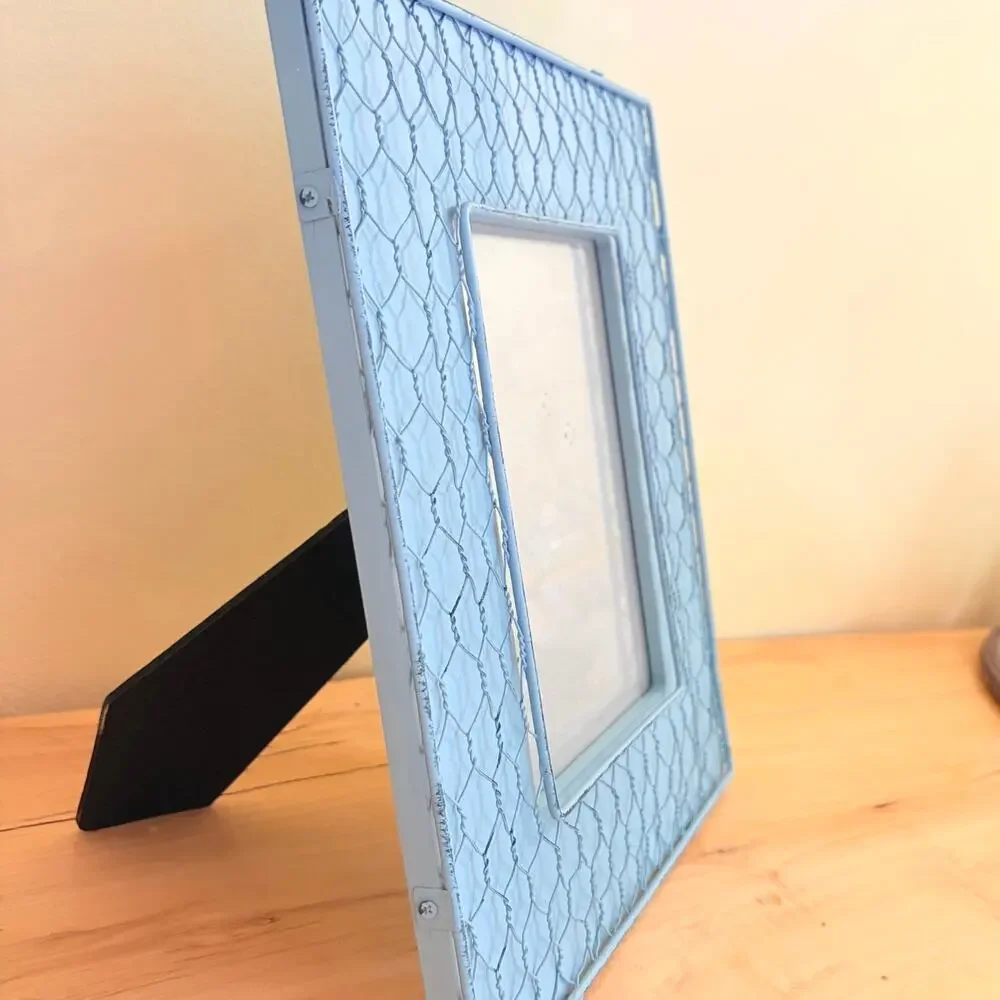 Fetco Honeycomb Mesh Chicken Wire Photo Picture Frame 5 x 7 Rustic Country Beach